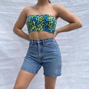 No Boundaries super fun cheetah print tube top